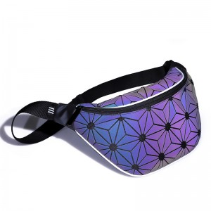 custom ultrathin hologram tpu rainbow bag Iridescent waist bag