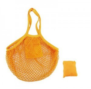 Oekotex and GOTS certificated organic cotton reusable mesh net bag for vegetables and shopping