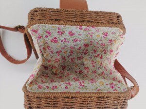 Ladies Lovely Candy Color Square Rattan Bag Women rivet Weave Straw Bags Shoulder & Crossbody Bags