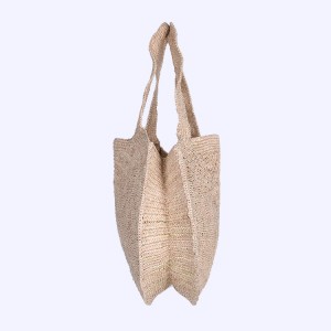 Round Straw raffia Beach Bag Vintage Handmade Woven Shoulder Bag Raffia circle Rattan bags