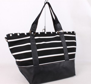 tote cotton canvas shoulder handbag for woman