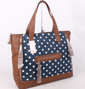 Fashion wholesale ladies beach handbag women canvas big tote bag