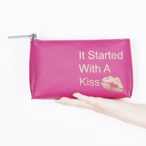 Lady printing PU Cosmetic bag makeup pouch