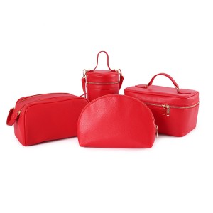 fashion pu cosmetic bags set