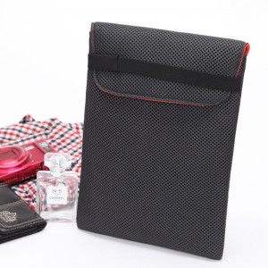 Sandwich Net Mesh Cosmetic Bag cover Flap  with Elastic tape OEM factory