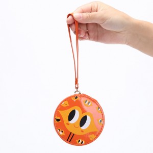 China Wholesale Circle Coins Wallet / Round Cute Kids Zipper Coin Purse