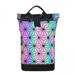 custom ultrathin hologram tpu rainbow bag Iridescent backpack