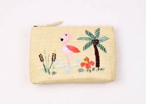 handmade raffia straw clutch bag ladies handbag