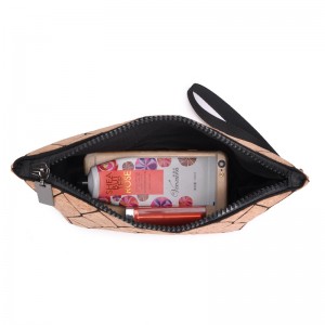 Eco Friendly Natural Cork Softwood Zipper Pouch Handbag Clutch Purse Makeup Organizer Toiletry Bag