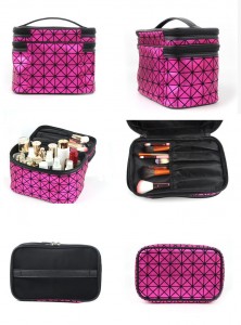 Fashion PU professional brushes makeup bag vanity case cosmetic vanity