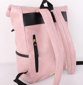 General new fashion PU leather backpack women backpack for tumble leather style tote bag