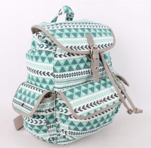 outdoor canvas backpack fashionable backpack factory wholesale for student high school laptop canvas rucksack