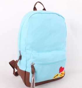 OEM Cheaper Wholesale Vintage Hemp Canvas Computer Backpack For Students Print Girls College Rucksack