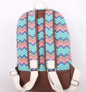 OEM Cheaper Wholesale Vintage Hemp Canvas Computer Backpack For Students Print Girls College Rucksack