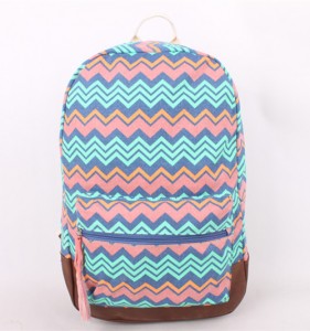 OEM Cheaper Wholesale Vintage Hemp Canvas Computer Backpack For Students Print Girls College Rucksack