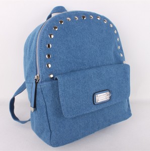 Fashion Unique Casual Tide Small Carry Bag Teenager Girls Beaded Bag Women Bag Female Rivet Studded Backpack