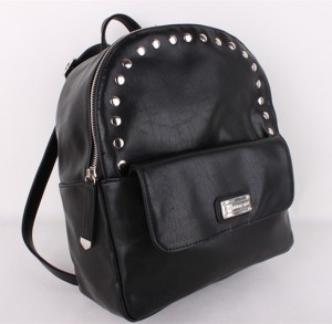 Fashion Unique Casual Tide Small Carry Bag Teenager Girls Beaded Bag Women Bag Female Rivet Studded Backpack