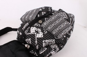 Customized space cotton fashion school bag double shoulder backpack for men and women