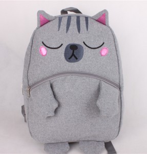 Popular Cute Outdoor cartoon cat design Pre-school Bag Little mini Kids Backpack