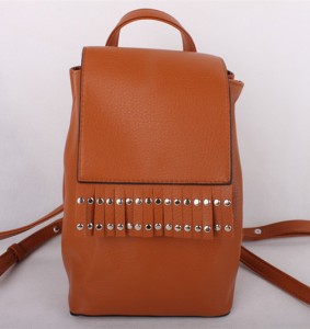 Ladies Backpack Tassel Vintage New Soft Pu Leather Bag small Capacity Simple Mini Backpack