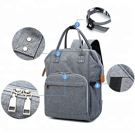 Fashion large capacity multifunctional durable waterproof travel baby diaper bag backpack