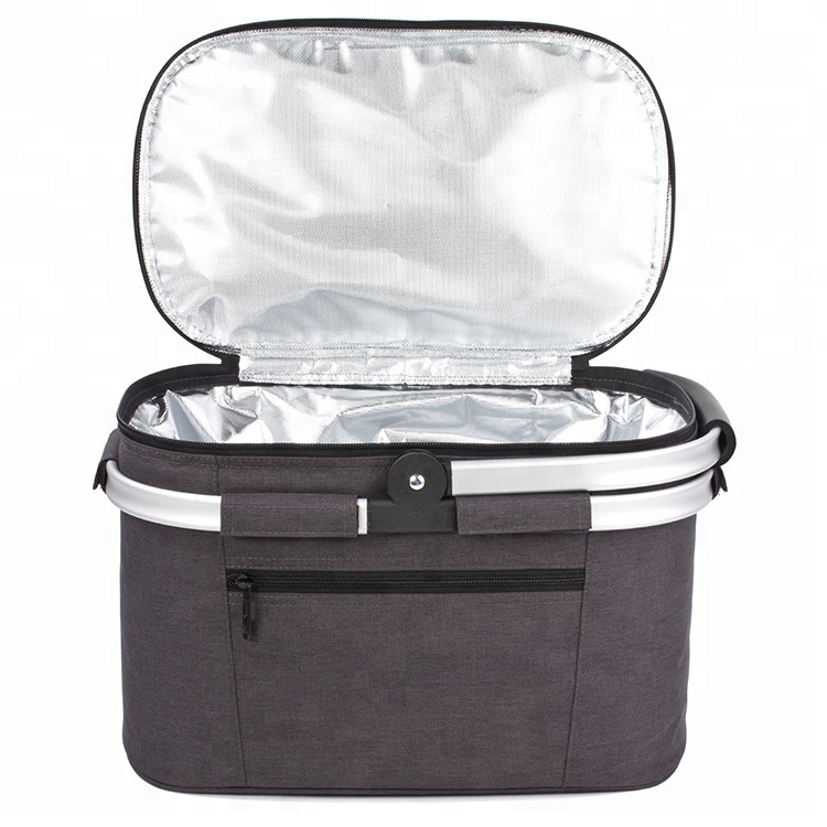 Amazon Hot Selling Custom picnic basket Insulated Lunch Box Cooler Lunch Bag For Frozen Food