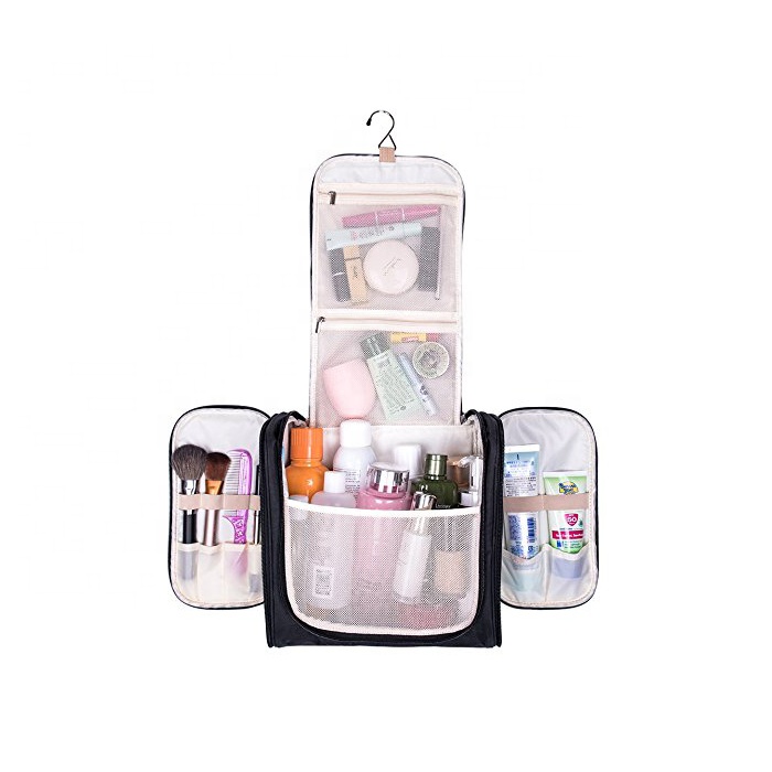 V-FOX Portable Extra Large Capacity Waterproof Bathroom Shower Bag Lightweight Hanging Organizer Makeup Toiletry Bag