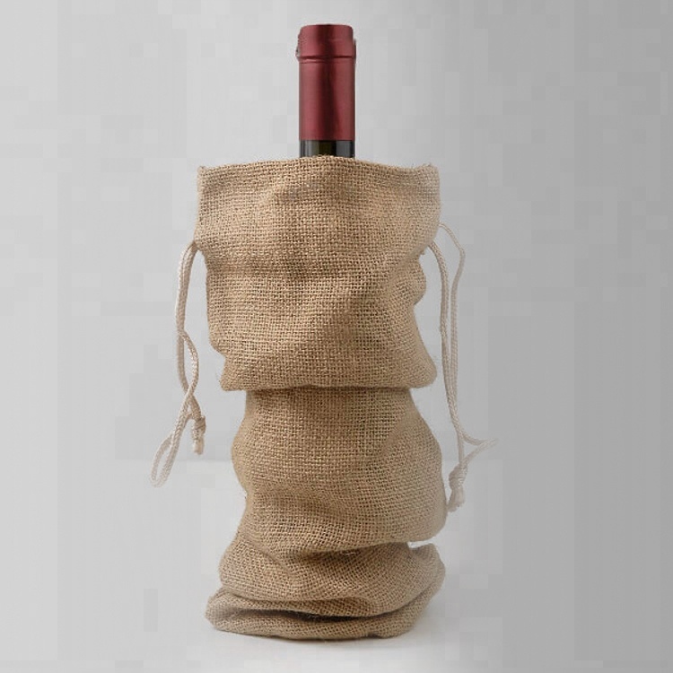 Factory Supply Baby Diaper Caddy Organizer -
 Multi-function OEM  resistant recyclable  tote wine jute drawstring bag – V-FOX