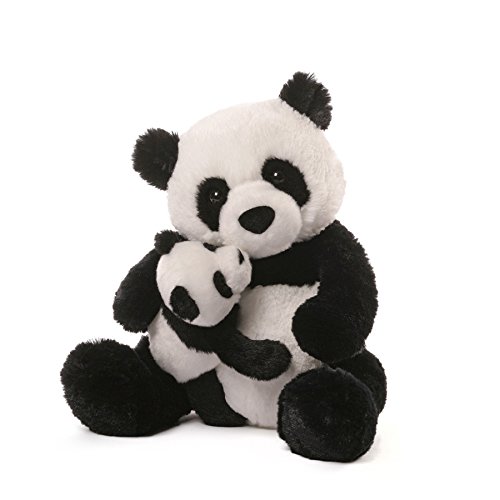 produce mother and kid design cute animal soft stuffed panda plush toy