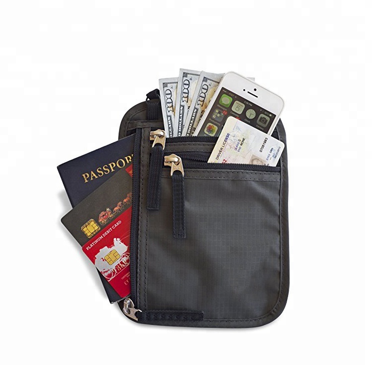 Top selling durable male leather card holder with travel bag passport