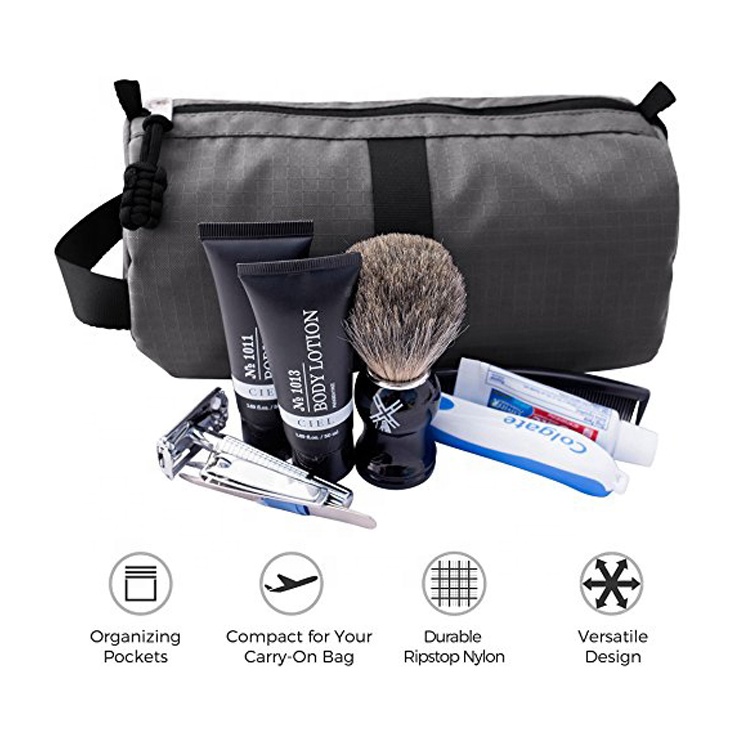 Custom logo Waterproof Travel Dopp Bag Travel Toiletry Cosmetic Organizer Bag For Men / Women