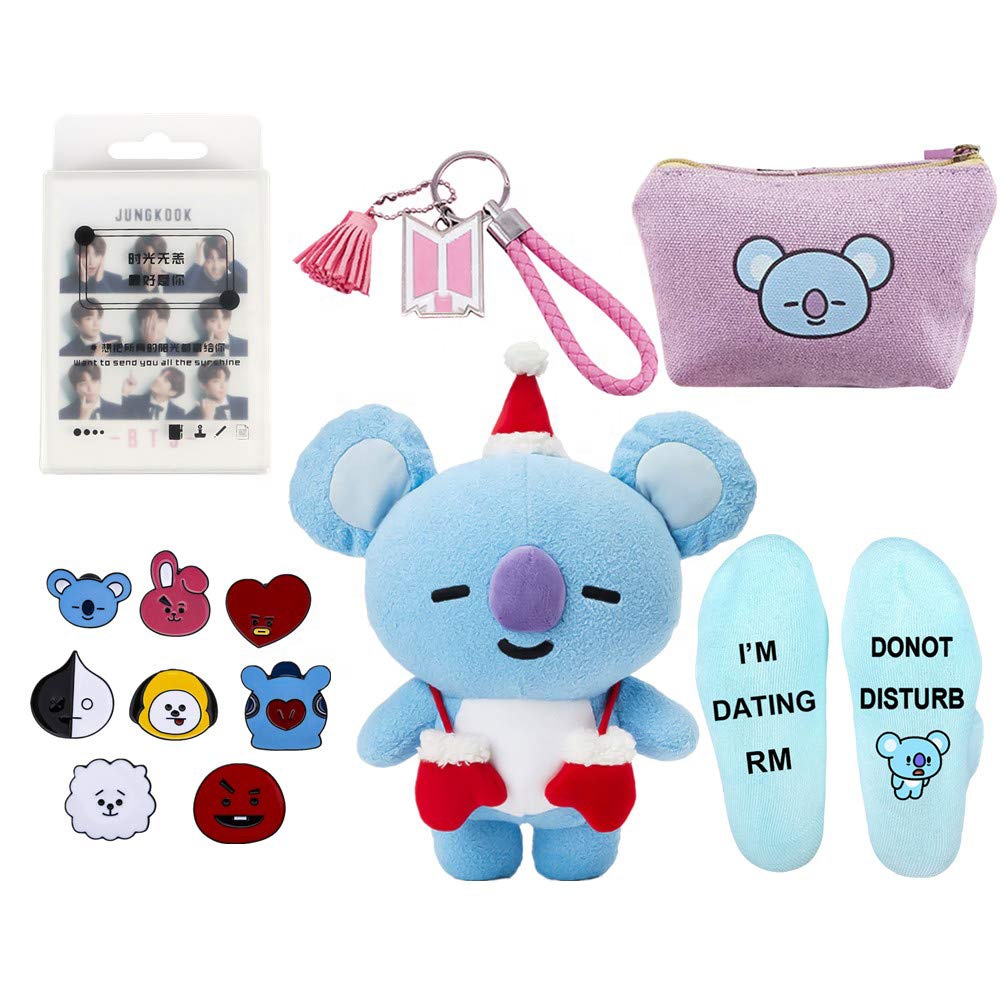 Promotive Cute Cartoon Photocard Keychain mini bag Socks Lovely Doll Children’s Birthday Novelty Party Gift Set